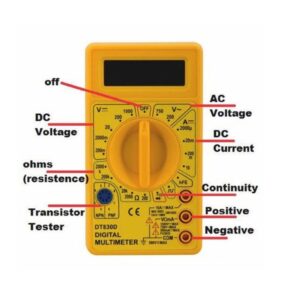 Mini Digital Multimeter Voltmeter Voltage Ampere Tester DC AC Ammeter Power DT830D - Image 2