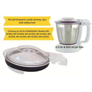 Panasonic Blender Mixer Chutney Jar Lid with Gasket - Image 6