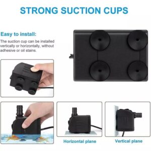 Aquarium Water Fish Tank Portable Submersible Pump CM-168 (8W) - Image 3