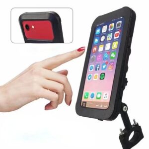 2 In 1 Motor Phone Holder Bicycle Phone Holder Handlebar Mirror Waterproof Flip Cover - Image 3