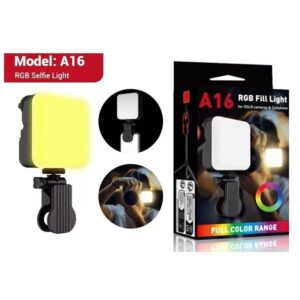 A16 Magnetic RGB Photography Lamp Portable Skin Beauty Live Streaming LED Fill Light for DSLR Camera Cell Phone