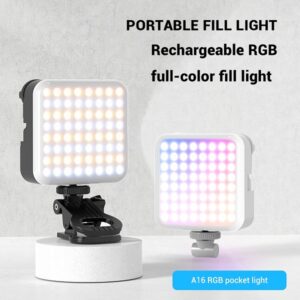 A16 Magnetic RGB Photography Lamp Portable Skin Beauty Live Streaming LED Fill Light for DSLR Camera Cell Phone - Image 4