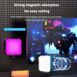 A16 Magnetic RGB Photography Lamp Portable Skin Beauty Live Streaming LED Fill Light for DSLR Camera Cell Phone - Image 6