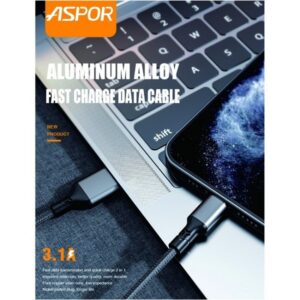 ASPOR AC27 3.1A Fast Charging Data Cable - USB to Type-C - Image 6
