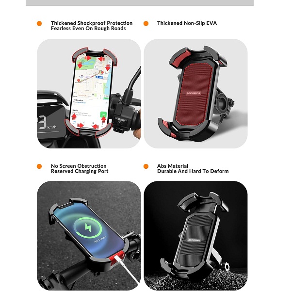 Bike Motorcycle Bicycle Mount,Phone Holder for Bike Handle (T1) 5