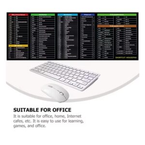 Excel Shortcuts Large Extended English Letter Shortcut Mouse Pad XL (700X300X2mm) - Image 2