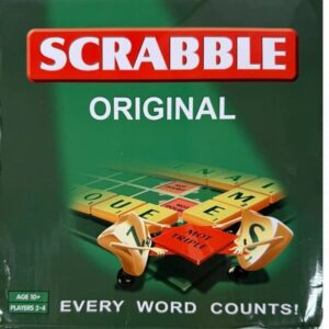 Family Original Mini Travel Scrabble Board Game Educational Word Puzzle Complete (0308)