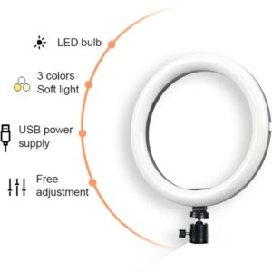 LED Ring Fill Light 10 Inch DX-260 With Phone Holder and Stand - Image 8