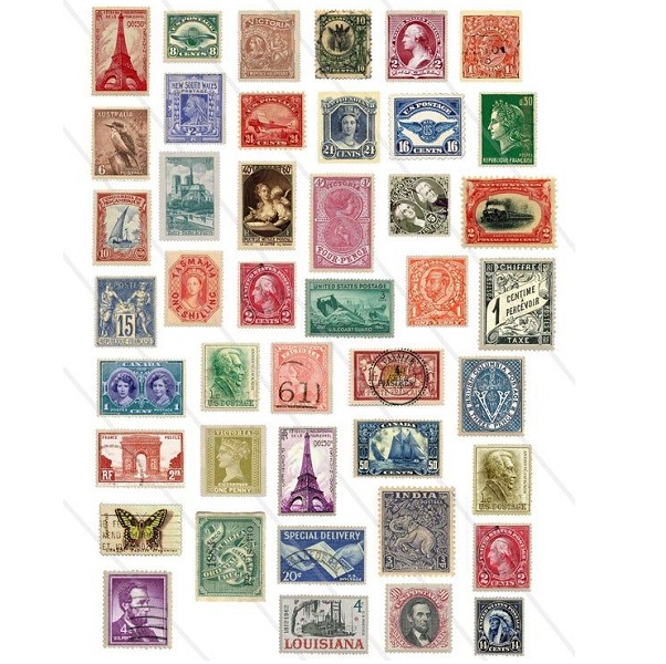 Postage Foreign Old Used Stamps 2