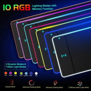 RGB Gaming Mouse Pad With Wireless Charging Pad - Image 4