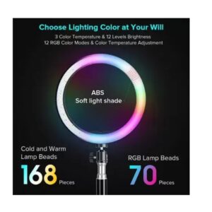 RGB Soft LED Ring Light 13 Inch MJ33 - Image 4