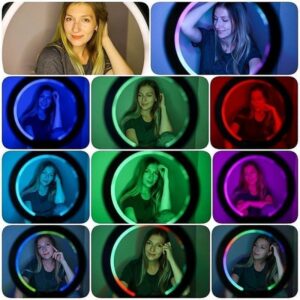 RGB Soft LED Ring Light 13 Inch MJ33 With 7 FT Tripod Stand - Image 7