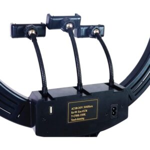 RGB Soft LED Ring Light 18 Inch MJ45 with 3 Phone Holder - Image 4