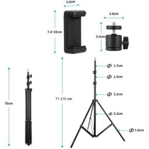 Tripod Stand Mobile Phone & Camera Holder (7 Feet) - Image 3
