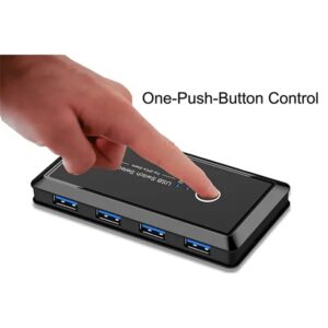 USB 3.0 USB Shared Switcher 2 Inputs 4 Outputs KVM Switch - Image 6