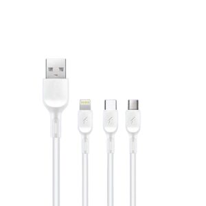 WUW 3 in1 Data Charging Cable X179 USB - Lightning/Micro/Type-C - Image 3