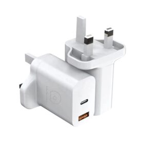WUW T75 20W Type C+18W USB Fast Charging Output with Type C to Lightning Cable Charger - Image 3