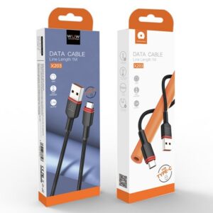 WUW X203 Fast Charging Braided Thread 2.4A Data Cable -Type-C - Image 2