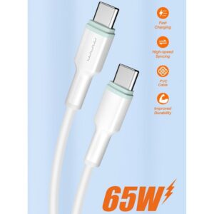 WUW X205 PD 65W Type-C to Type-C  Fast Charging Data Cable 1 Meter - Image 3