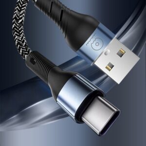 WUW X213 Braided Thread Fast Charging Data Cable 1 Meter - Type C - Image 5