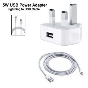 iPhone X USB Power Adapter Lightning to USB Cable Charger 5W - Image 7