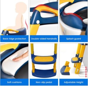 Adjustable Baby Kids Toilet Potty Training Seat With Step Stool Ladder (DB270) - Image 3