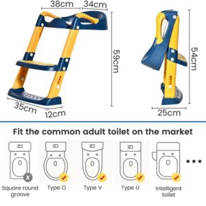 Adjustable Baby Kids Toilet Potty Training Seat With Step Stool Ladder (DB270) - Image 7