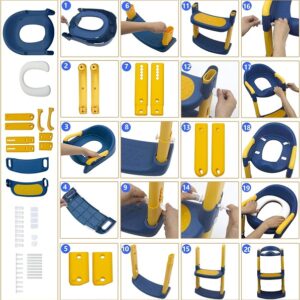 Adjustable Baby Kids Toilet Potty Training Seat With Step Stool Ladder (DB270) - Image 8