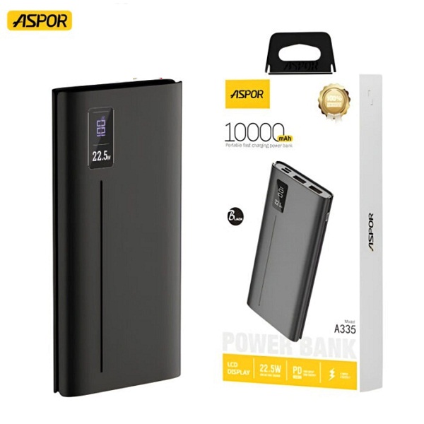 Aspor A335 22.5W 10000mAh Fast Charging Power Bank 1
