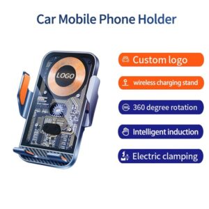 Car Wireless Fast Charger and Auto Sensor Magnetic Phone Holder 15W - Image 2