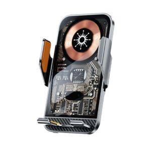 Car Wireless Fast Charger and Auto Sensor Magnetic Phone Holder 15W - Image 3