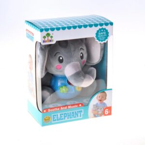 Children Plush Musical Elephant Infant Fun and Educational Toy (0273) - Image 11