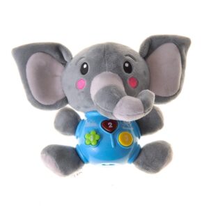 Children Plush Musical Elephant Infant Fun and Educational Toy (0273) - Image 12