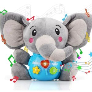 Children Plush Musical Elephant Infant Fun and Educational Toy (0273) - Image 4