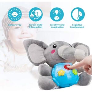 Children Plush Musical Elephant Infant Fun and Educational Toy (0273) - Image 5