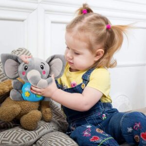 Children Plush Musical Elephant Infant Fun and Educational Toy (0273) - Image 9