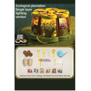 Children Toy Educational Gardening Plant Growing Set with Fish Tank (0682) - Image 5
