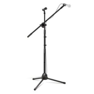 Collapsible Tripod Boom Mic Microphone Stands with 2 Mic Clip Holders - Image 3
