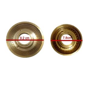 FABER Gas Cooker Gas Stove Brass Burner Cap (Jumbo | Medium) 9.2CM and 7.8CM - Image 3