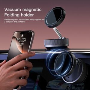 K10A Magsafe 360° Adjustable Car Navigation Bracket Vacuum Suction Cup Mobile Phone Stand - Image 5