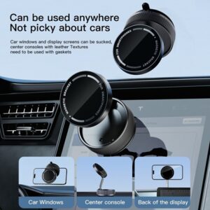 K10A Magsafe 360° Adjustable Car Navigation Bracket Vacuum Suction Cup Mobile Phone Stand - Image 7