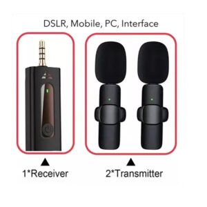 K35 Wireless Collar Microphone (Dual Mic) - Image 8