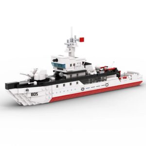 Kids Toy Type 081 Mine Countermeasures Ship Block Set 380 Pieces (0530) - Image 2