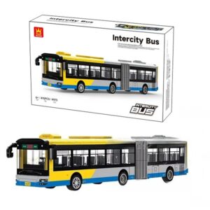 Kids Toy WANGE Creative Intercity Bus Building Kit Block Set 415 Pieces (0584)