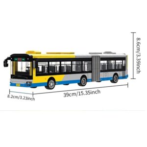 Kids Toy WANGE Creative Intercity Bus Building Kit Block Set 415 Pieces (0584) - Image 5