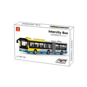 Kids Toy WANGE Creative Intercity Bus Building Kit Block Set 415 Pieces (0584) - Image 6