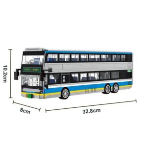 Kids Toy Wange Double Decker Electric Bus Puzzle 491PCS (0583) - Image 5