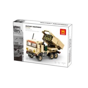 Kids Toy Wange Plastic Army M142 HIMARS Vehicle Military Puzzle  Brick Building Block Set (0587) - Image 5