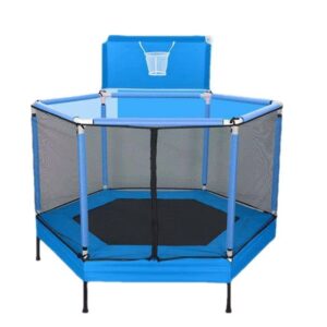 Kids Trampoline with Safety Enclosure Net 1.25M Basket Ball Net (166)