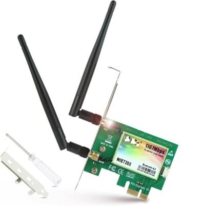 2 in 1 Wifi Card 1200Mbps 5G 5GHz/2.4GHz Dual Band PCI Express Network ...